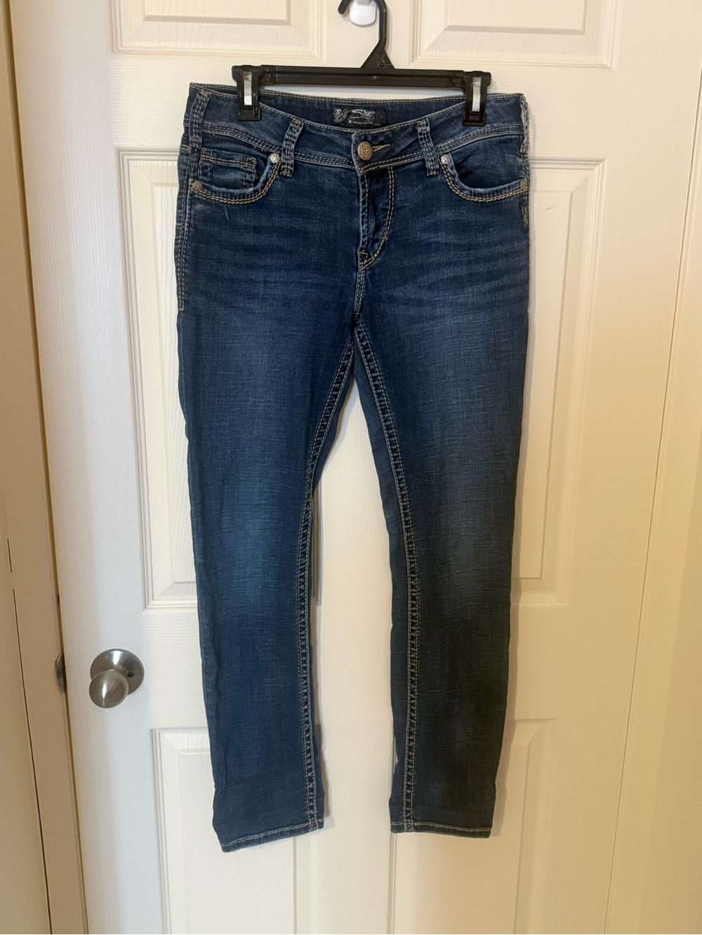 Silver Jeans Women’s Dark Indigo SUKI SLIM Size 29/31